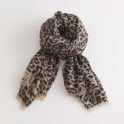 Cashmere Airy Scarf Cheetah