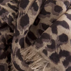 Cashmere Airy Scarf Cheetah