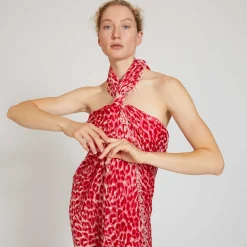 Cashmere Airy Scarf Cheetah