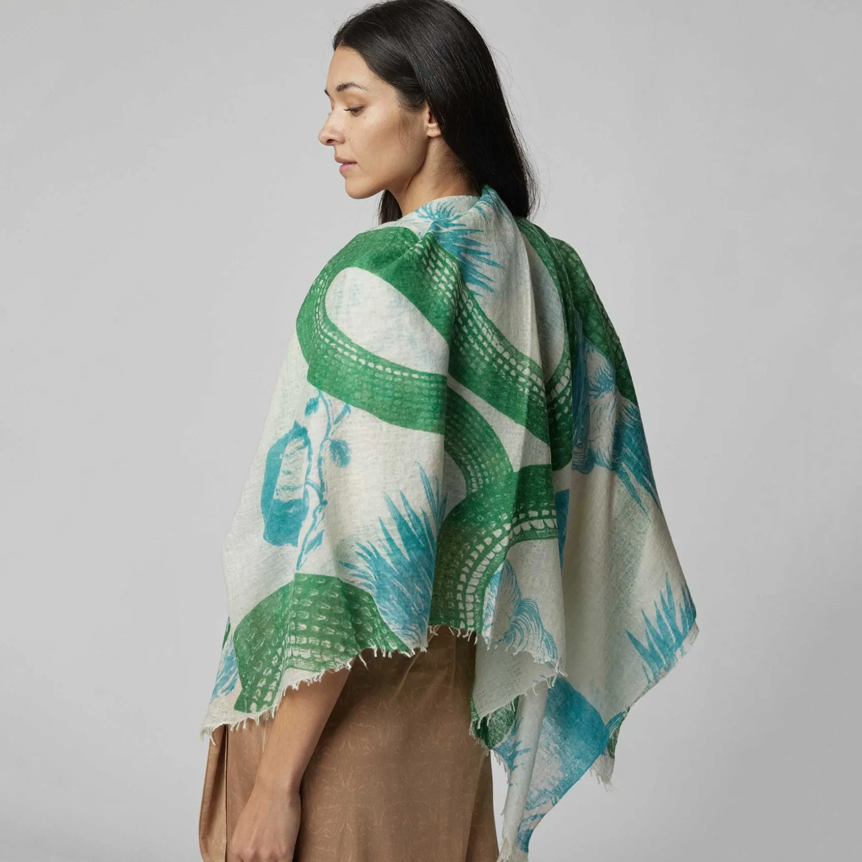 Felted Stole Garden Eden