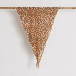 Kite Scarf Silk Cashmere Cheetah