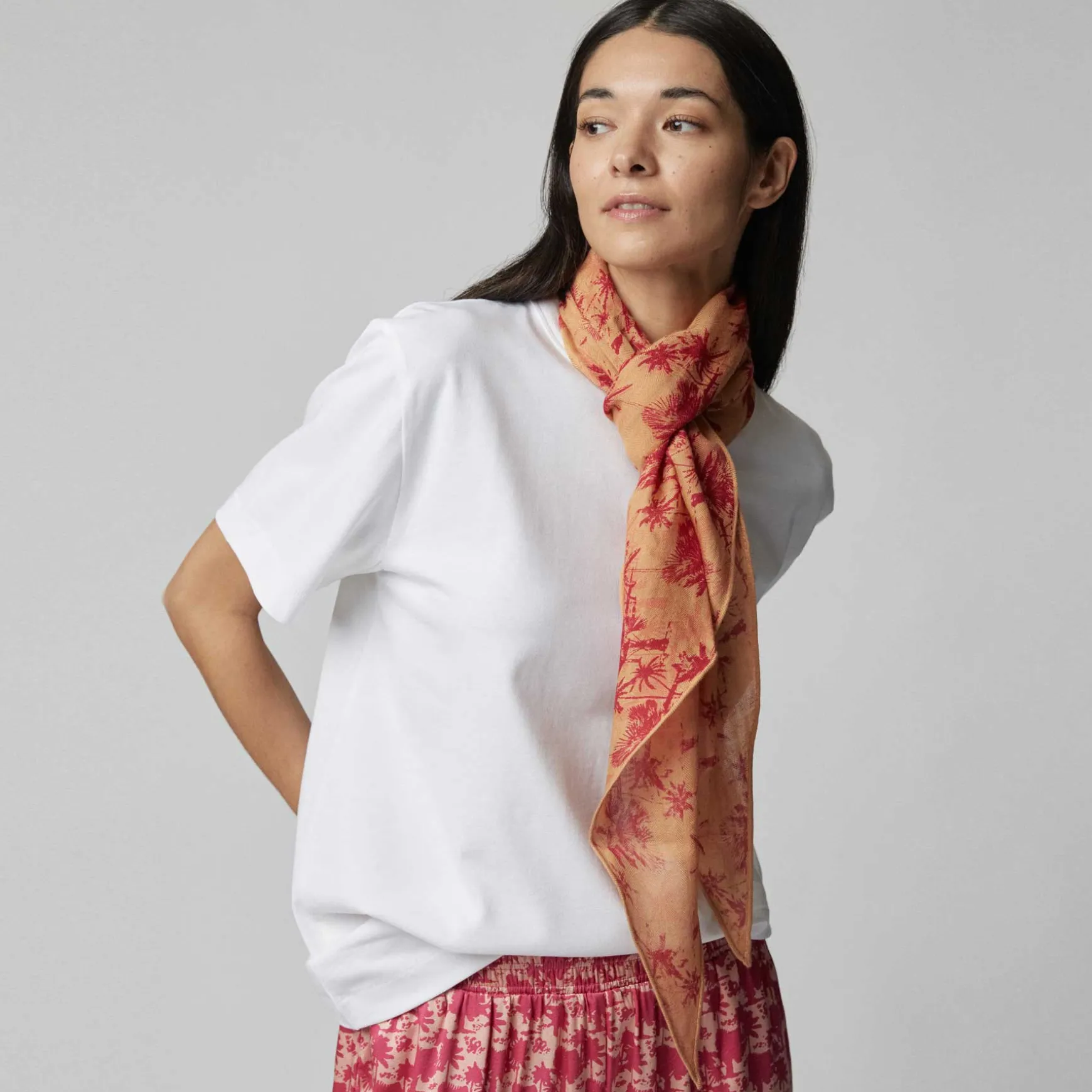 Kite Scarf Silk Cashmere Palm Spring