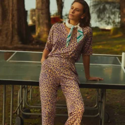 Pants Amal Cheetah Silk Jersey