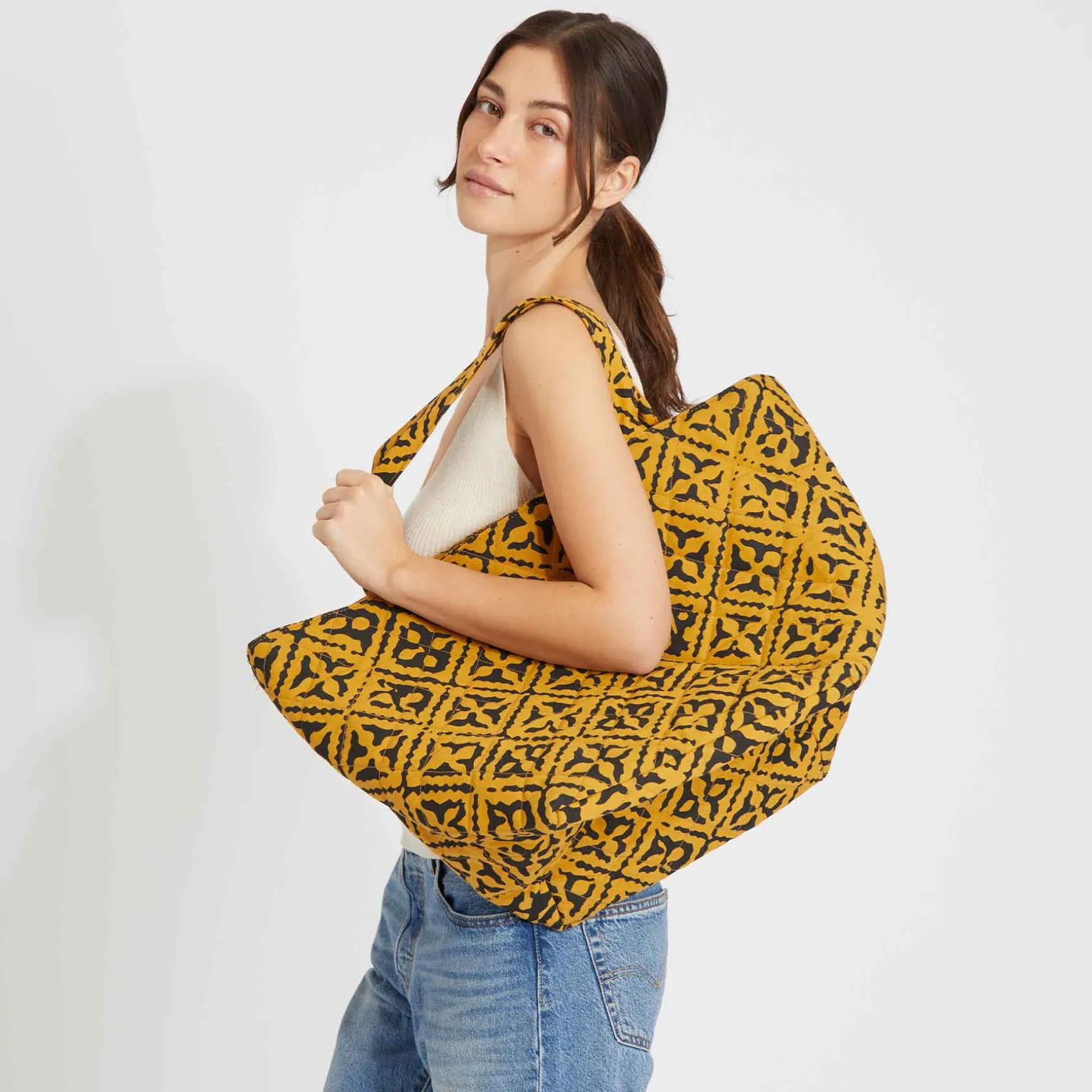 Quilted Big Bag Eyes of Marrakesh / Garden Eden